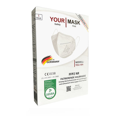 5er-Pack PREMIUM FFP2-Maske YOU-M4 kaufen (Karton 550 Stück) ab 0,25 € / Stück netto